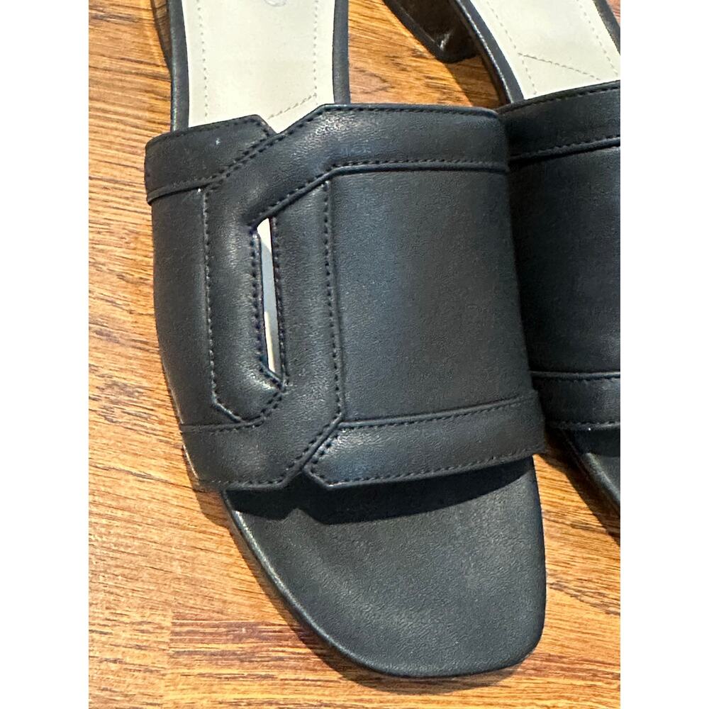Franco Sarto Margot Slide Sandals Women’s 8 Black NWOB Minimalist Chic Elegant - Picture 10 of 10